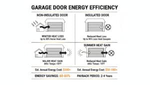 Insulated vs. Non-Insulated Garage Doors What Peoria Homeowners Need to Know