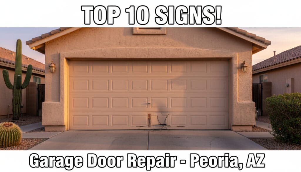 Top 10 Signs Your Garage Door Needs Repair in Peoria, AZ