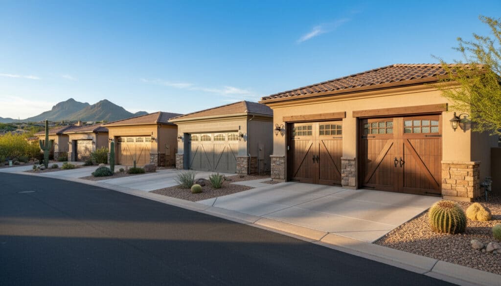 Carriage House Garage Doors Timeless Style for Troon Village Homes