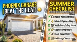 Garage Door Maintenance Checklist for Phoenix Homeowners