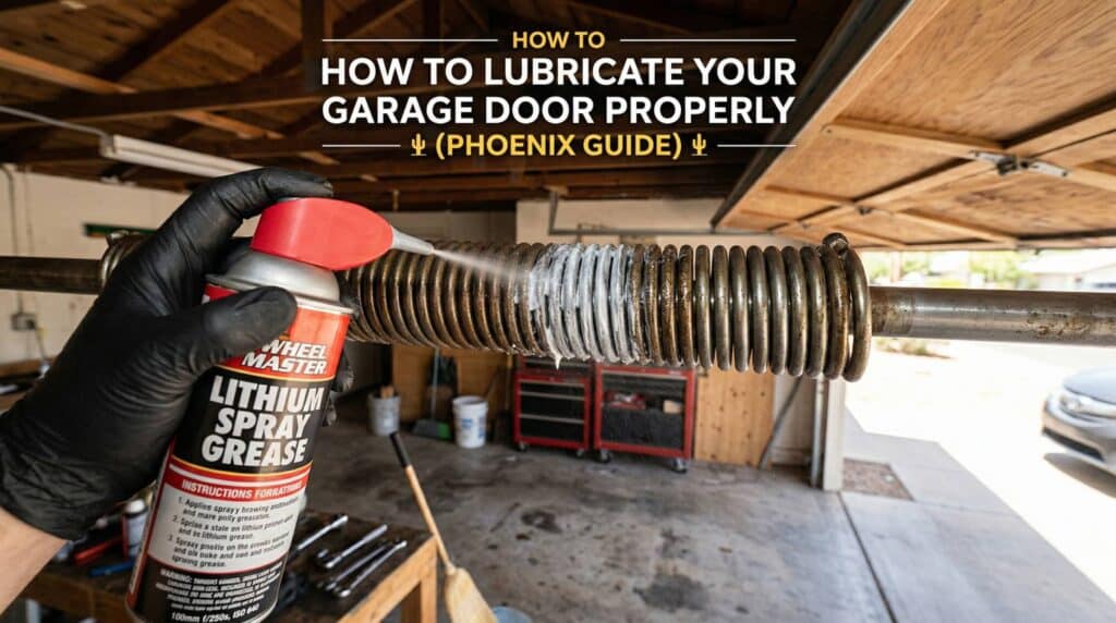 How to Lubricate Your Garage Door Properly (Phoenix Guide)