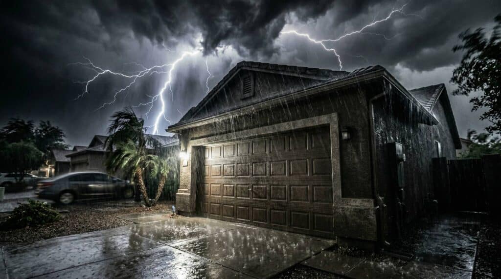 Monsoon Season in Phoenix Protect Your Garage Door from Storm Damage