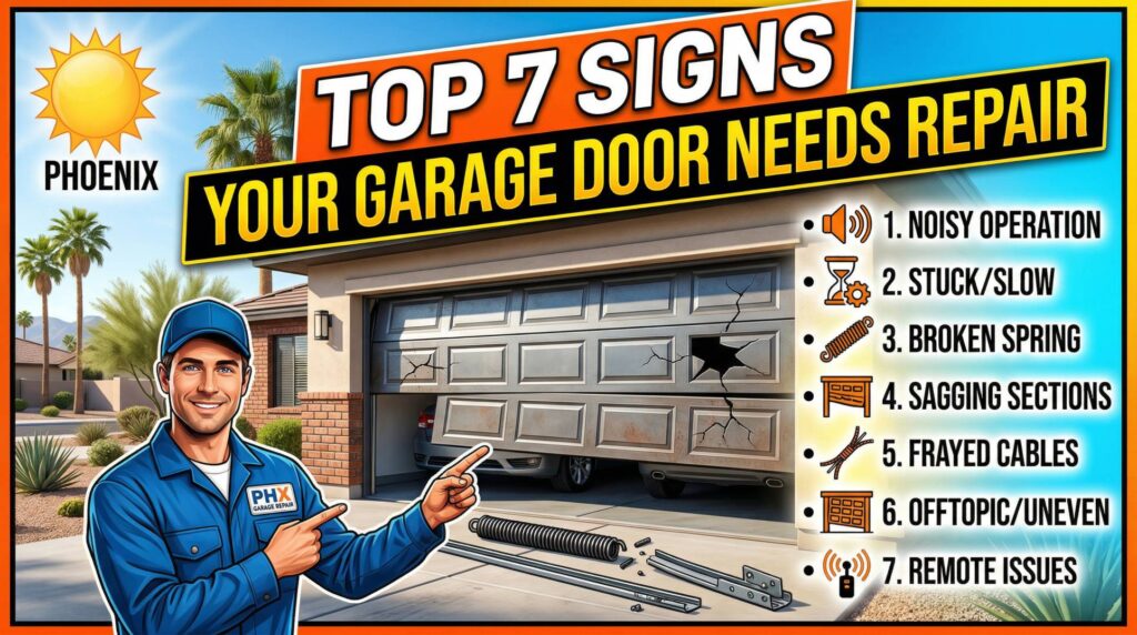 Top 7 Signs Your Garage Door Needs Repair in Phoenix