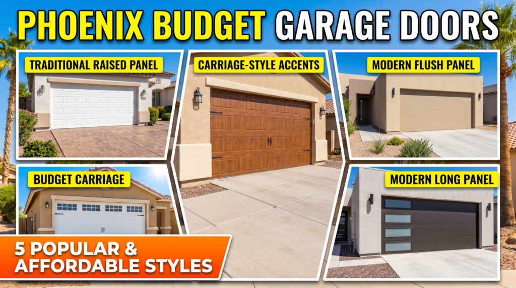 Best Budget-Friendly Garage Doors for Phoenix Homes