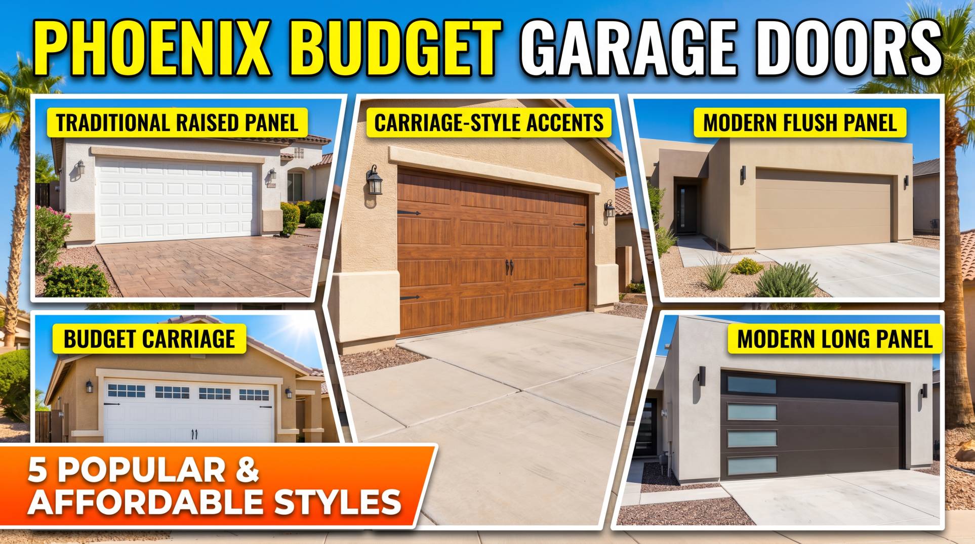 Best Budget-Friendly Garage Doors for Phoenix Homes