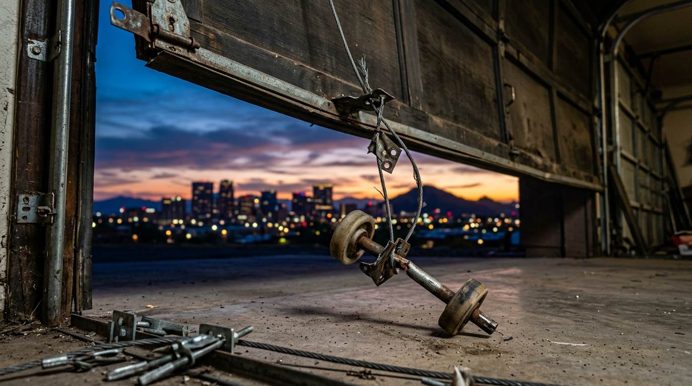 Broken Garage Door Roller Repair in Phoenix Arizona