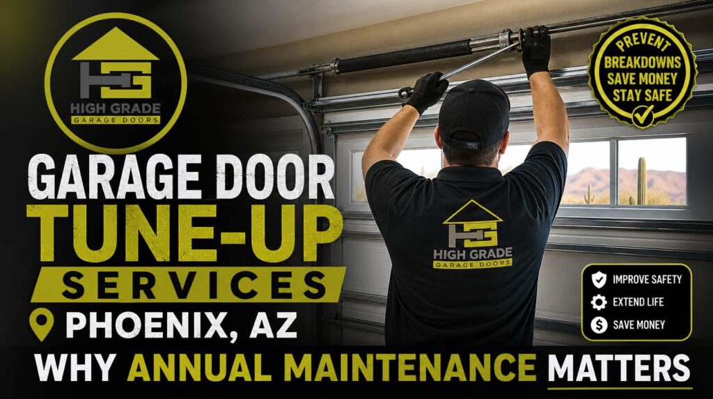 Garage Door Tune-Up Services Phoenix AZ Why Annual Maintenance Matters