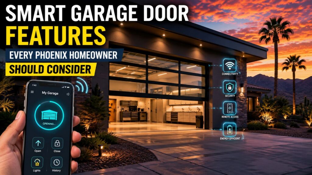 Smart Garage Door Features Every Phoenix Homeowner Should Consider