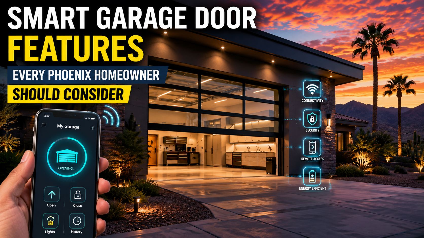 Smart Garage Door Features Every Phoenix Homeowner Should Consider