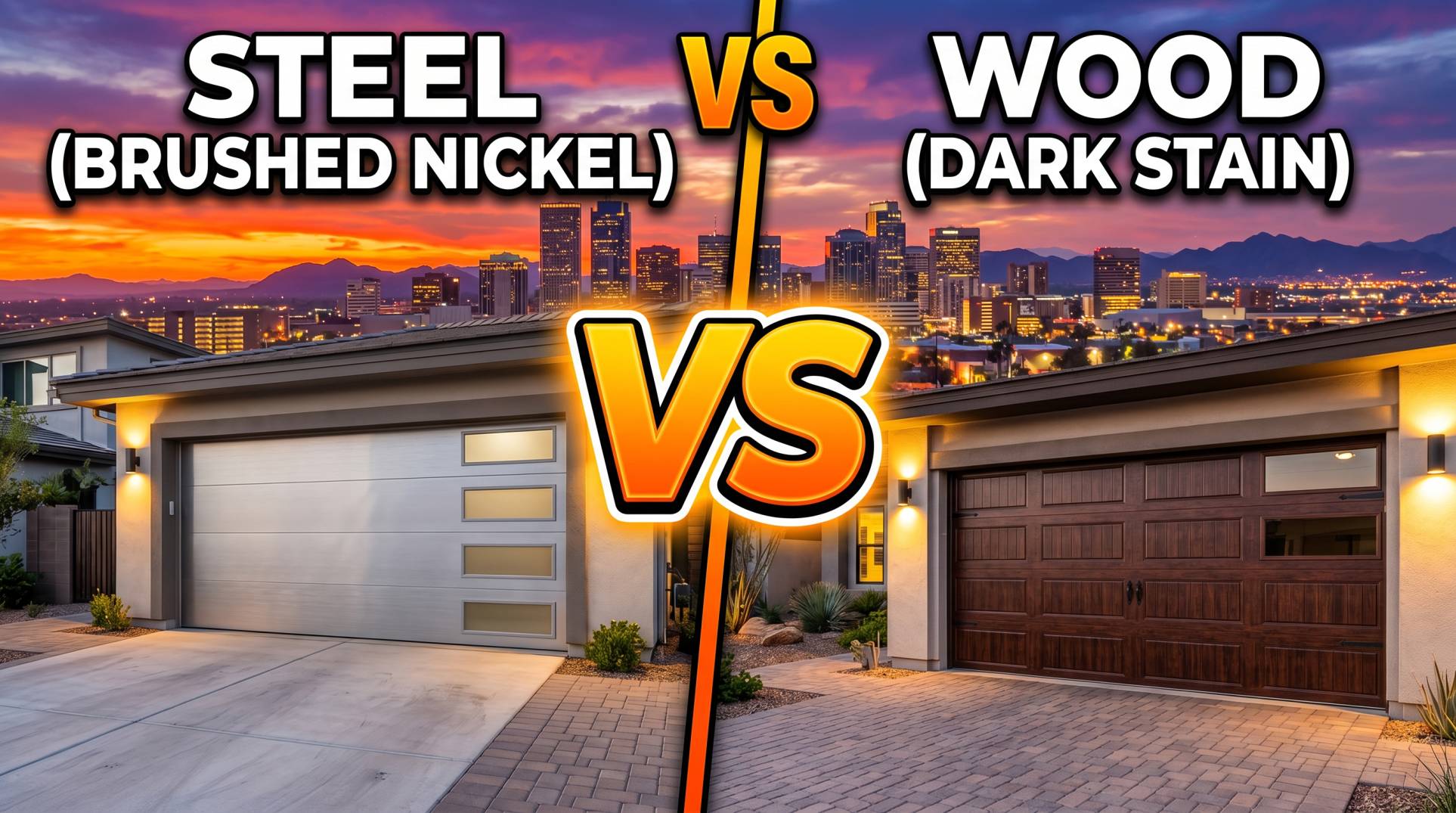 Steel vs Wood Garage Doors in Phoenix Which is Better