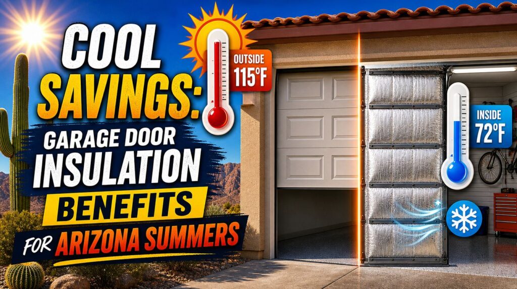 Garage Door Insulation Benefits for Arizona Summers