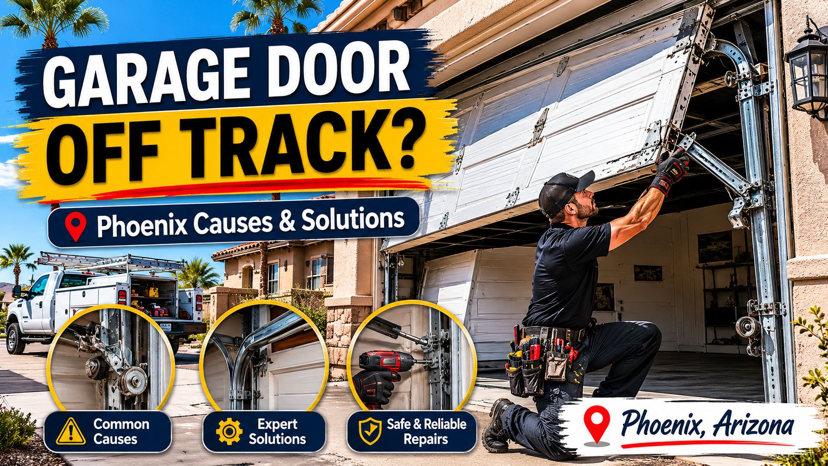 Garage Door Off Track Repair Phoenix Causes and Solutions