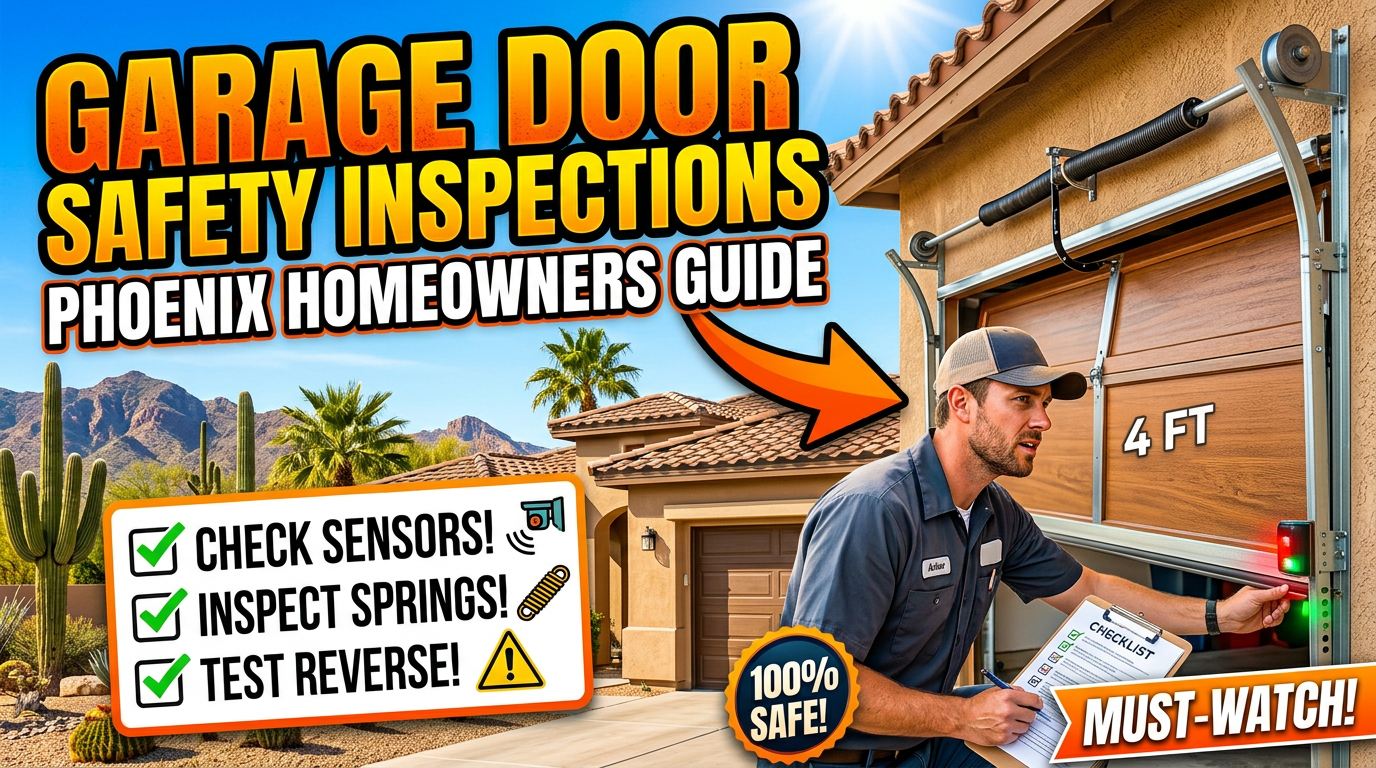 Phoenix Homeowners Guide to Garage Door Safety Inspections