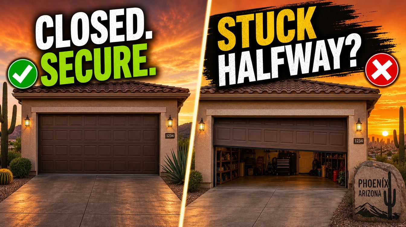 Why Your Garage Door Won’t Close All the Way in Phoenix
